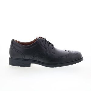 Rockport Mens Dressports Luxe Wingtip Oxford Black Shoes (NWT)